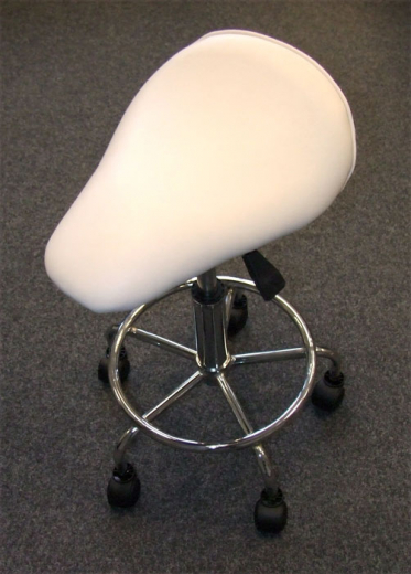 Arbeitshocker, Kosmetikhocker, Praxihocker in weiss