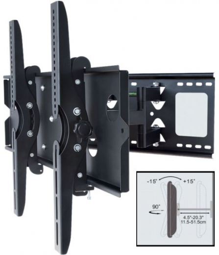 Wandhalterung B110M f?r PLASMA- & LCD Fernseher Schwarz 2 Strebe