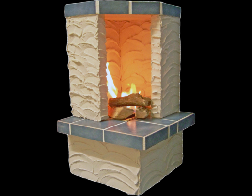 Eckkamin, Gelkamin, Gel-Kamin, Ethanol-Kamin Corsica