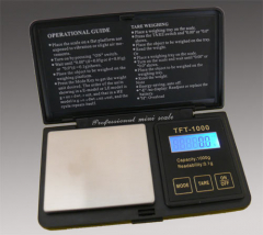 Digitalwaage, Taschenwaage, Miniwaage,  TFT 1000